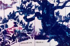 s-P4020049『皇居美術館空想・檜図屏風』2010-w1417-h542
